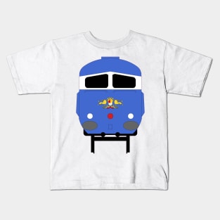 Blue Pullman Train in Nanking Blue Livery Kids T-Shirt